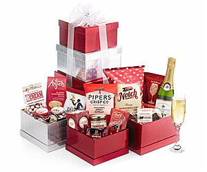 Gifts For Teachers Sweet & Savoury Large Gift Tower With Champagne